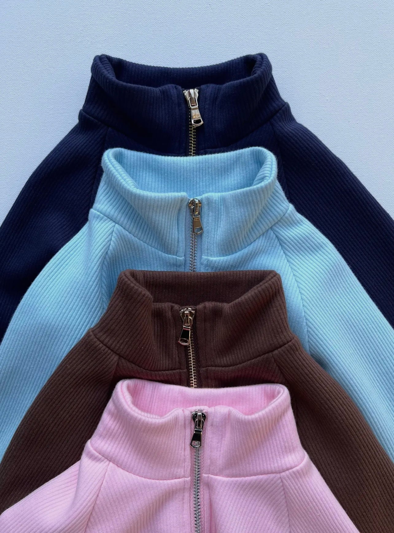 Navy 3/4 zip sets (adult & child)