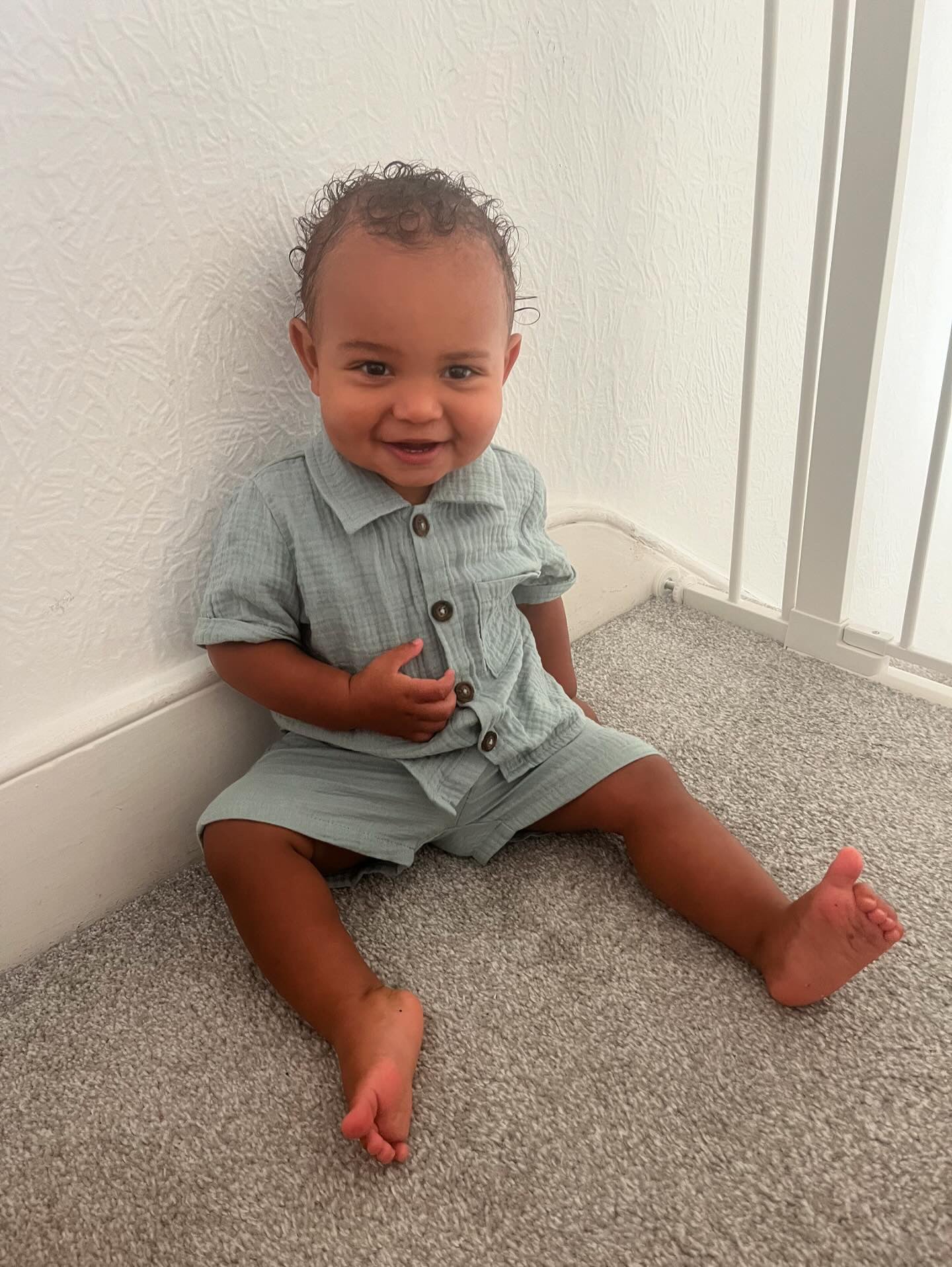 Cotton Button Up Shirt Sets