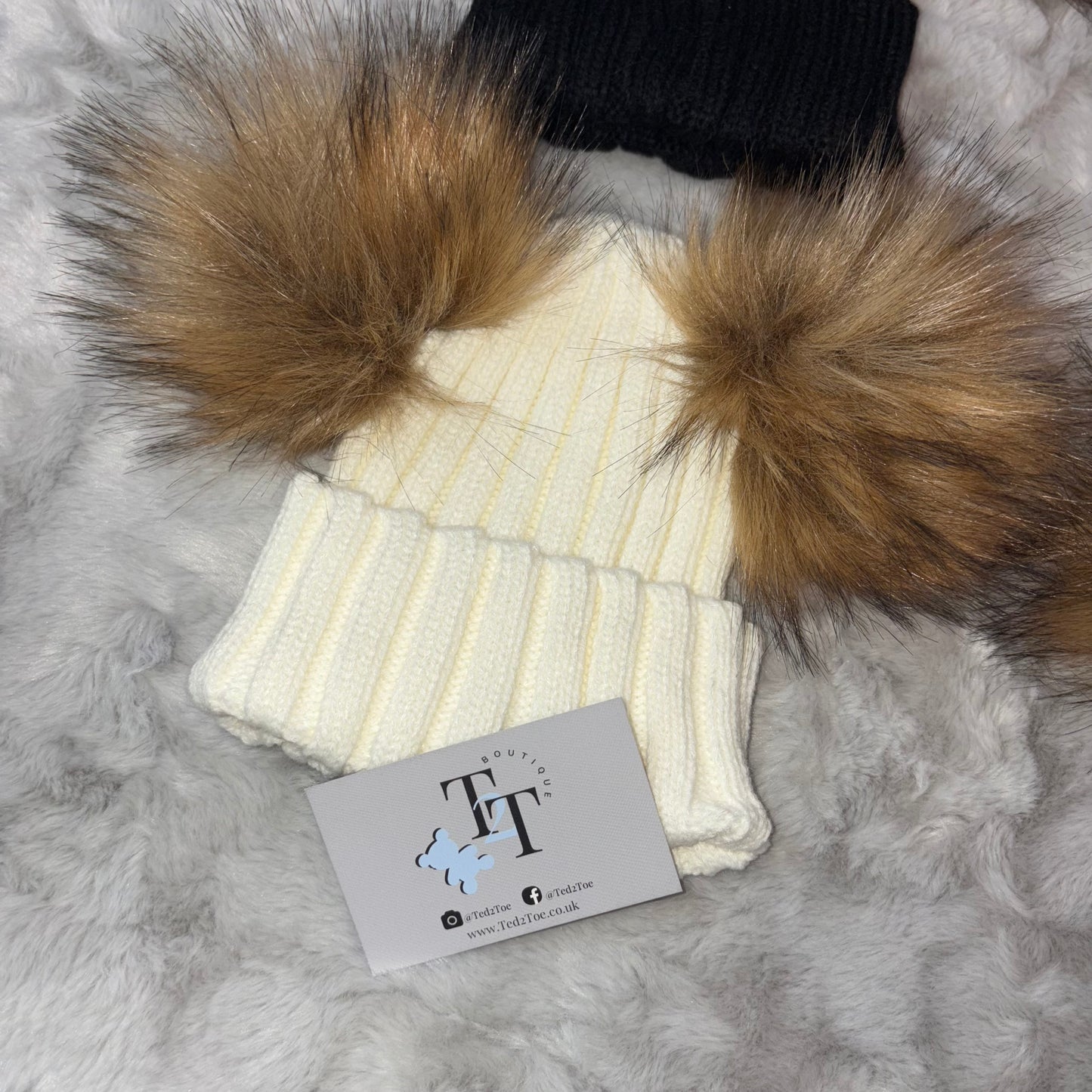 Thick & Fluffy Double Pom Hats