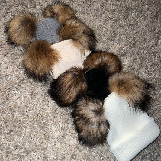 Double Pom Hats