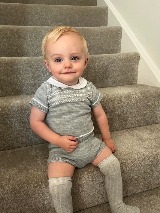 PEX Felix Smocked Set Grey