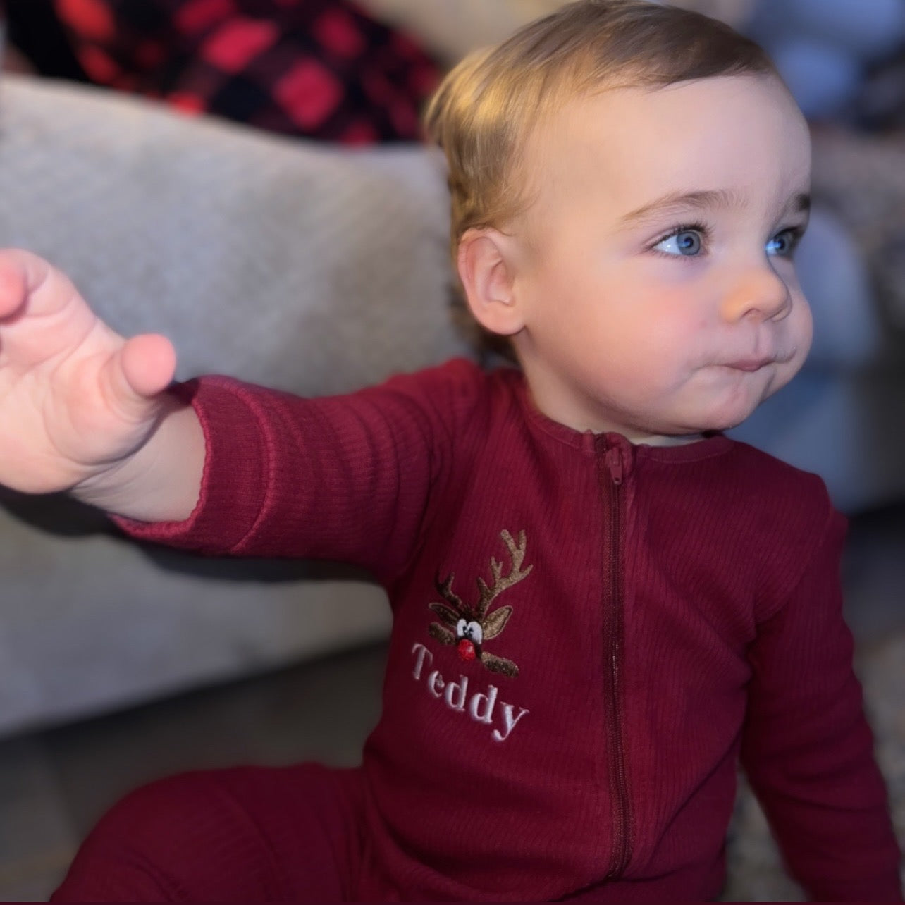 Christmas Reindeer Sleepsuit