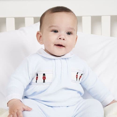 Little Soldiers Velour Sleepsuit