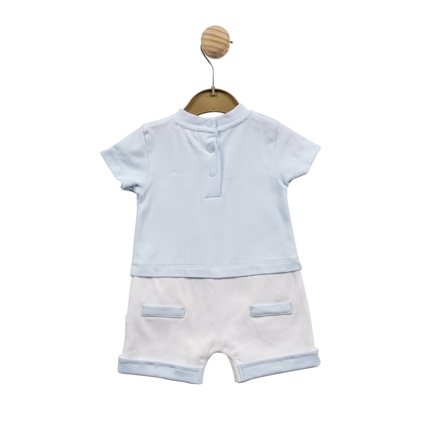 Mintini Blue & White Romper (MB5298)