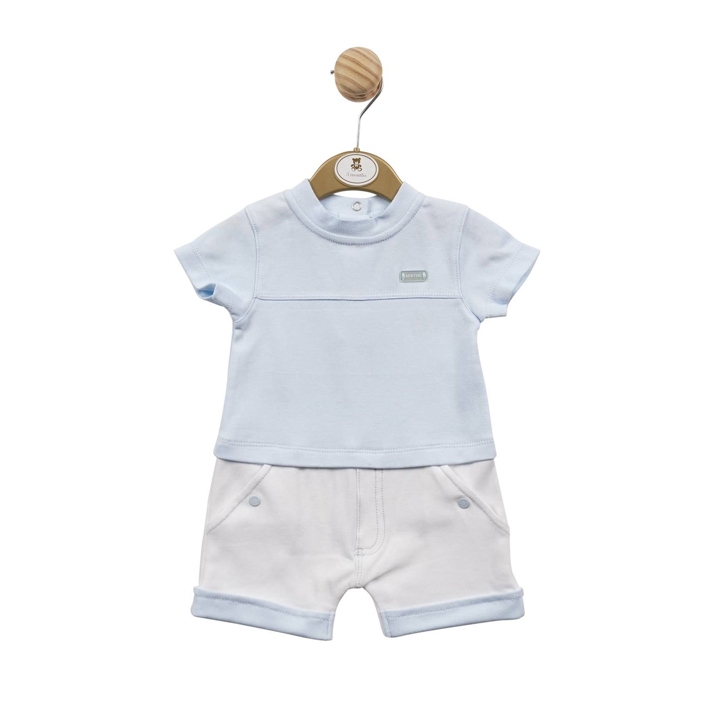 Mintini Blue & White Romper (MB5298)